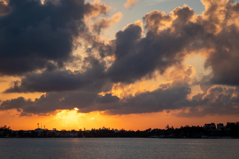 Sonnenuntergang in Cancun