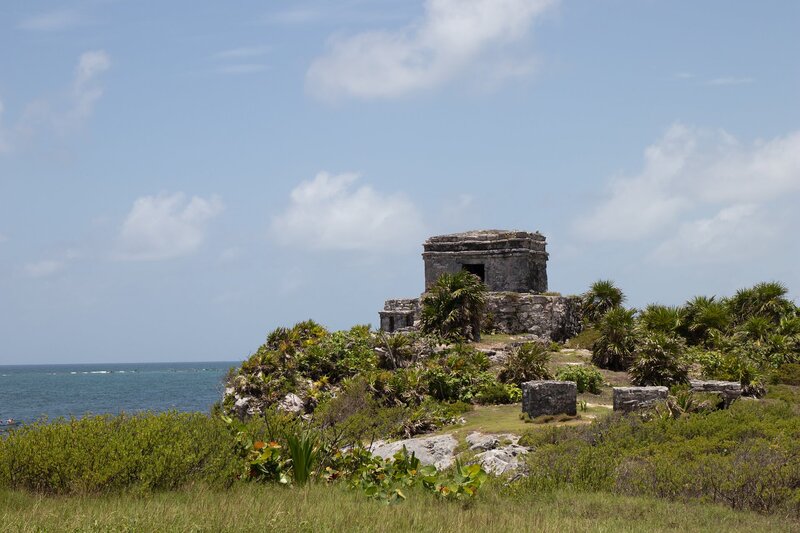 Mayastätte am Meer in Tulum