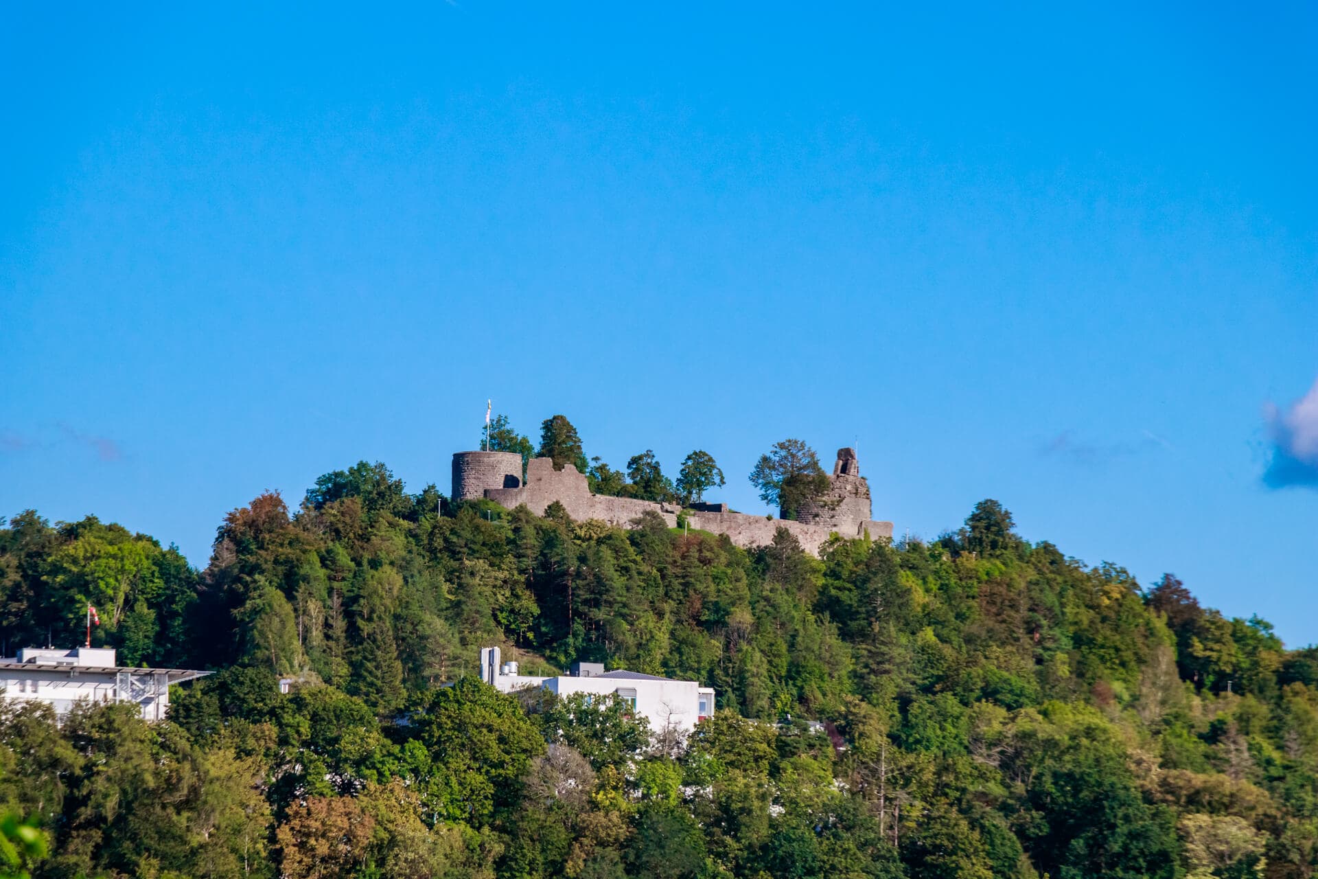 Ausblick auf die Burgruine Botenlauben