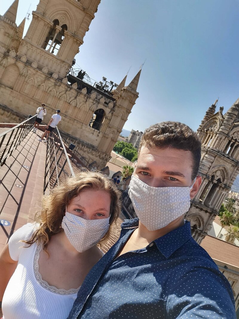 Auf den Kirchendächern von Palermo