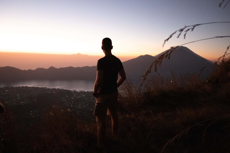 Sonnenaufgang am Gunung Batur auf Bali