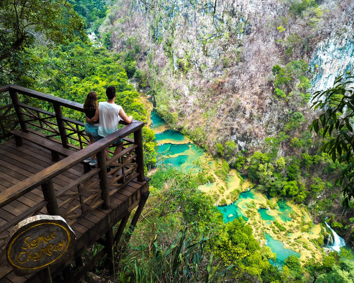 Baden in den Naturpools von Semuc Champey und der K’anba Höhle