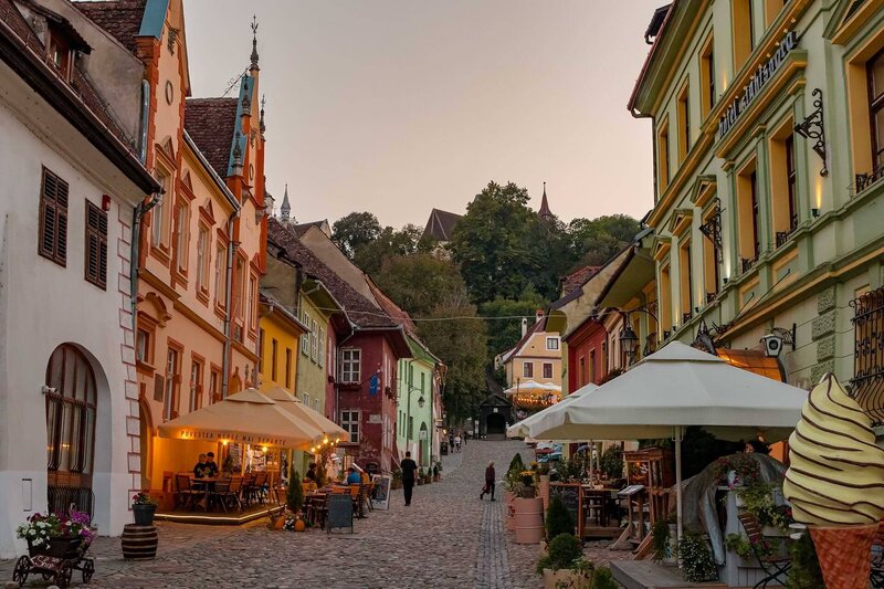 Die Straßen von Sighișoara