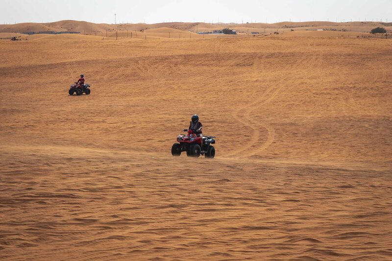 Viel Platz und genügend Zeit zum Quad fahren